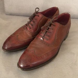 Charles Tyrwhitt brown Oxford Wingtip shoes